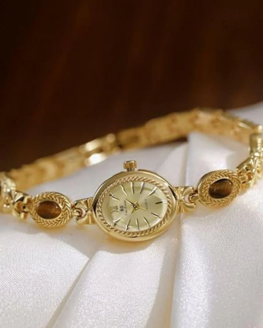 Celestina – Elegancja vintage – Zegarek z owalną tarczą