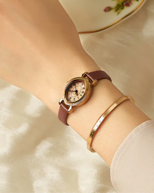 Tempora – Detal rzymskich cyfr – Zegarek vintage