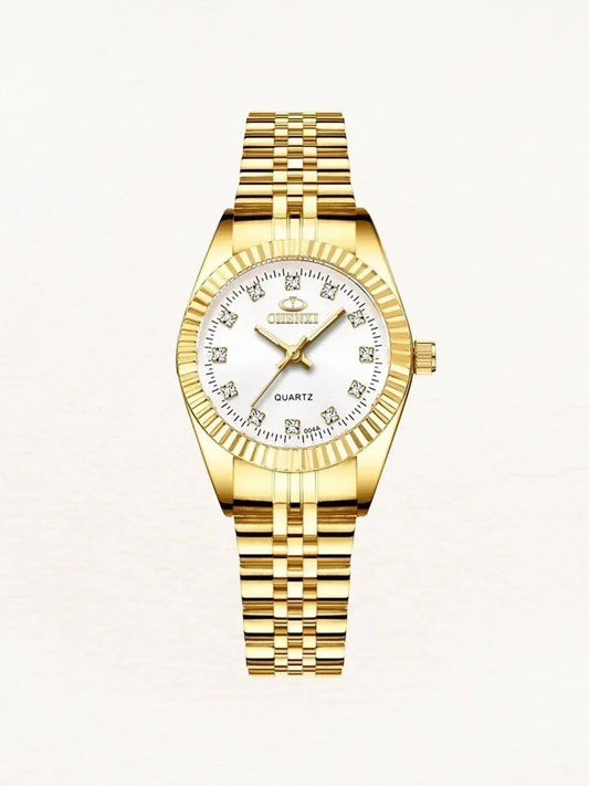 Undina – Delikatny design – Zegarek złoty