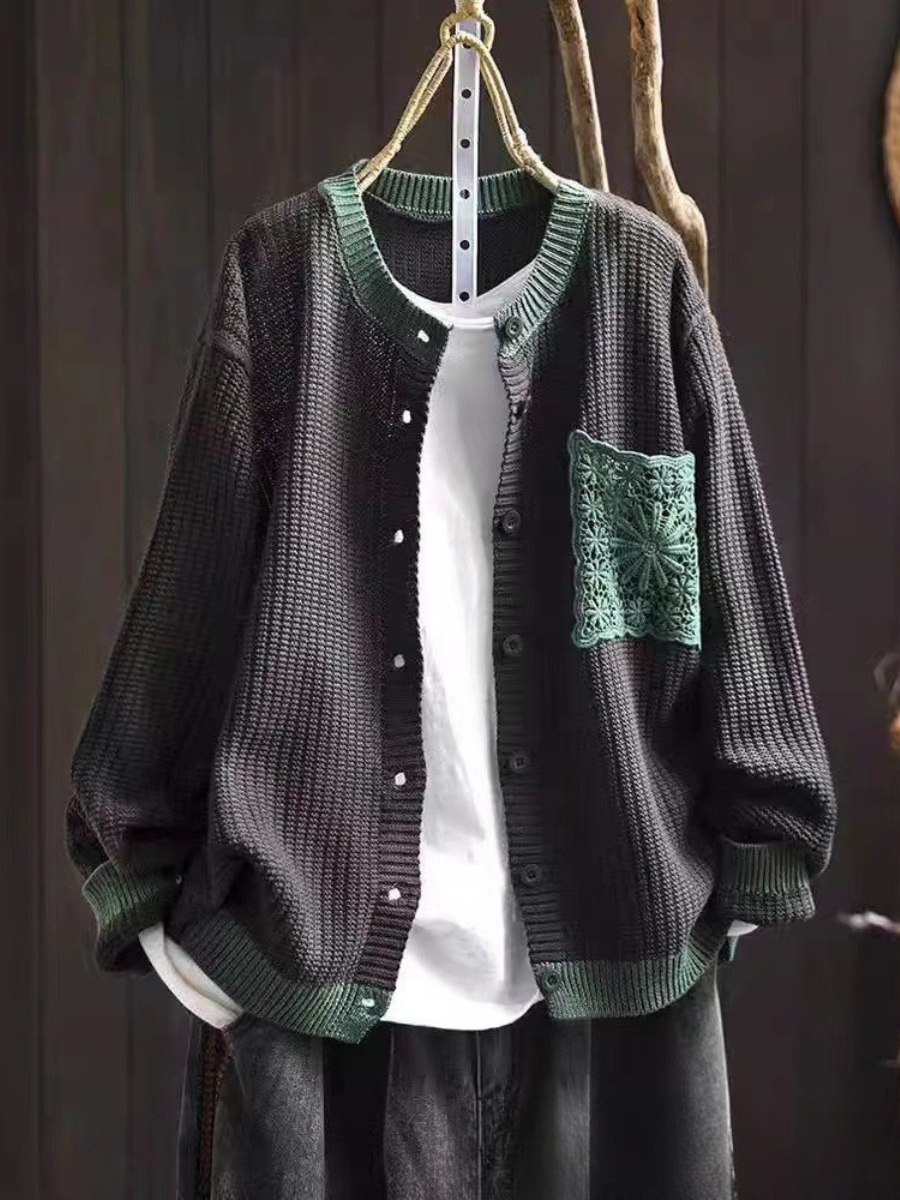 AVELINE - SWETER Z DZIURKAMI