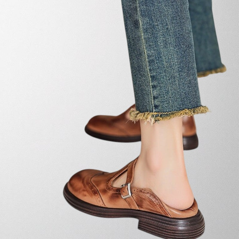 Flora - Eleganckie Skórzane Buty