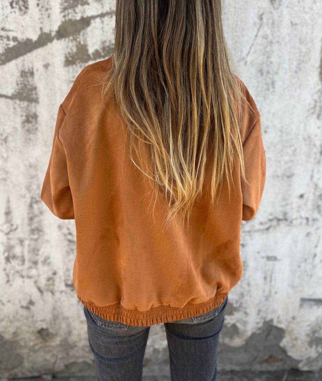 Luciana - Zamszowa Kurtka Bomber