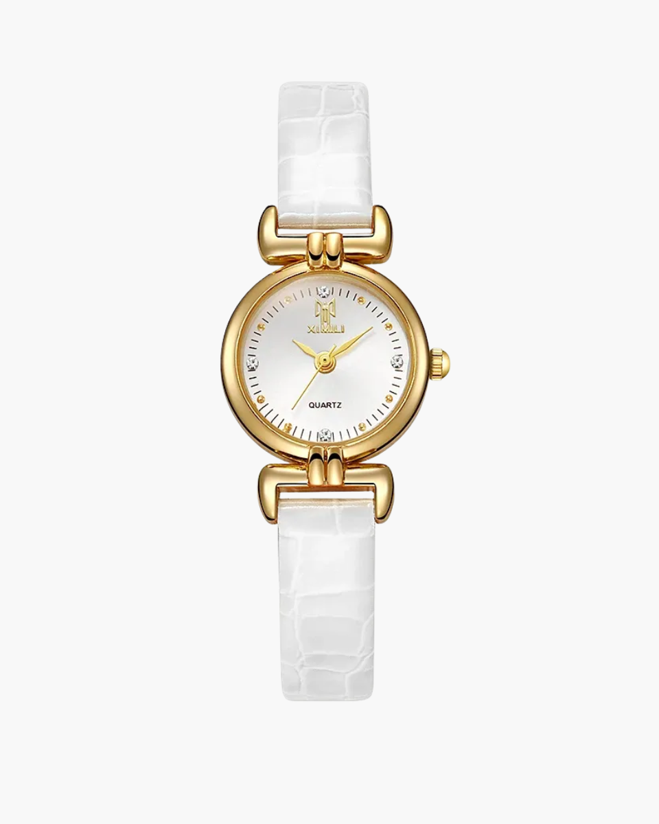 Amélisse – Pasek ze skóry Bordeaux – Zegarek na rękę