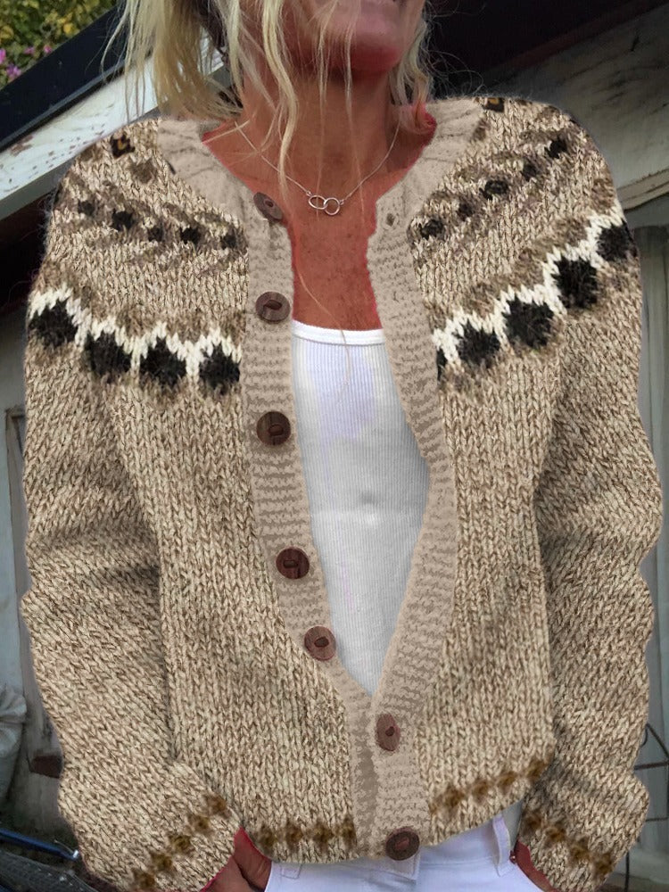Aubree - Vintage Islandzki Kardigan