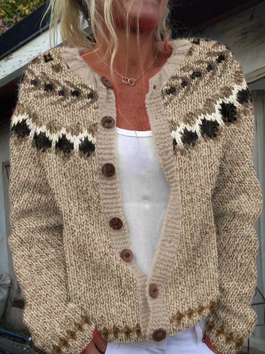 Aubree - Vintage Islandzki Kardigan