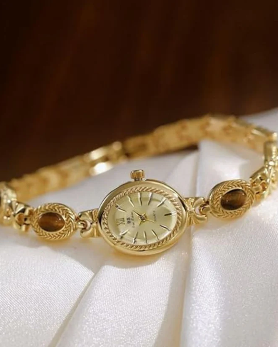 Celestina – Elegancja vintage – Zegarek z owalną tarczą