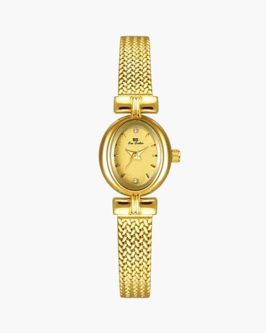 Gigi – Pozłacany pasek siatkowy – Zegarek vintage