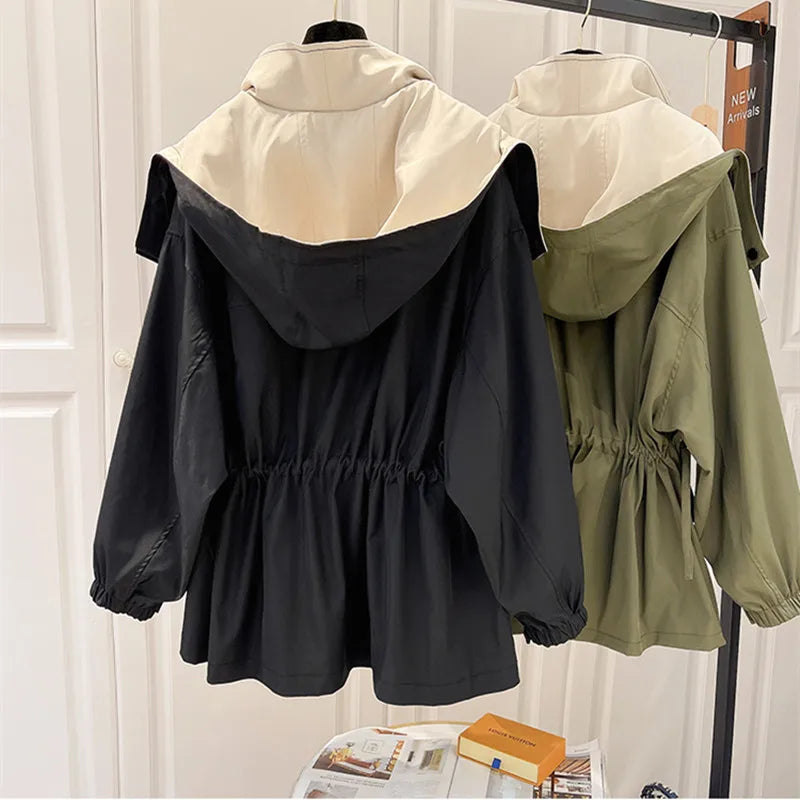 Giulia - Luźna Kurtka Przeciwdeszczowa