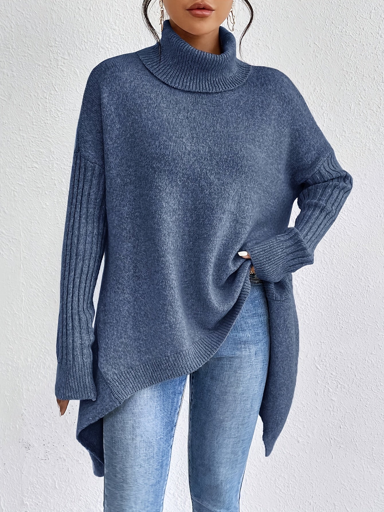 Isla - Oversized Sweter z Golfem