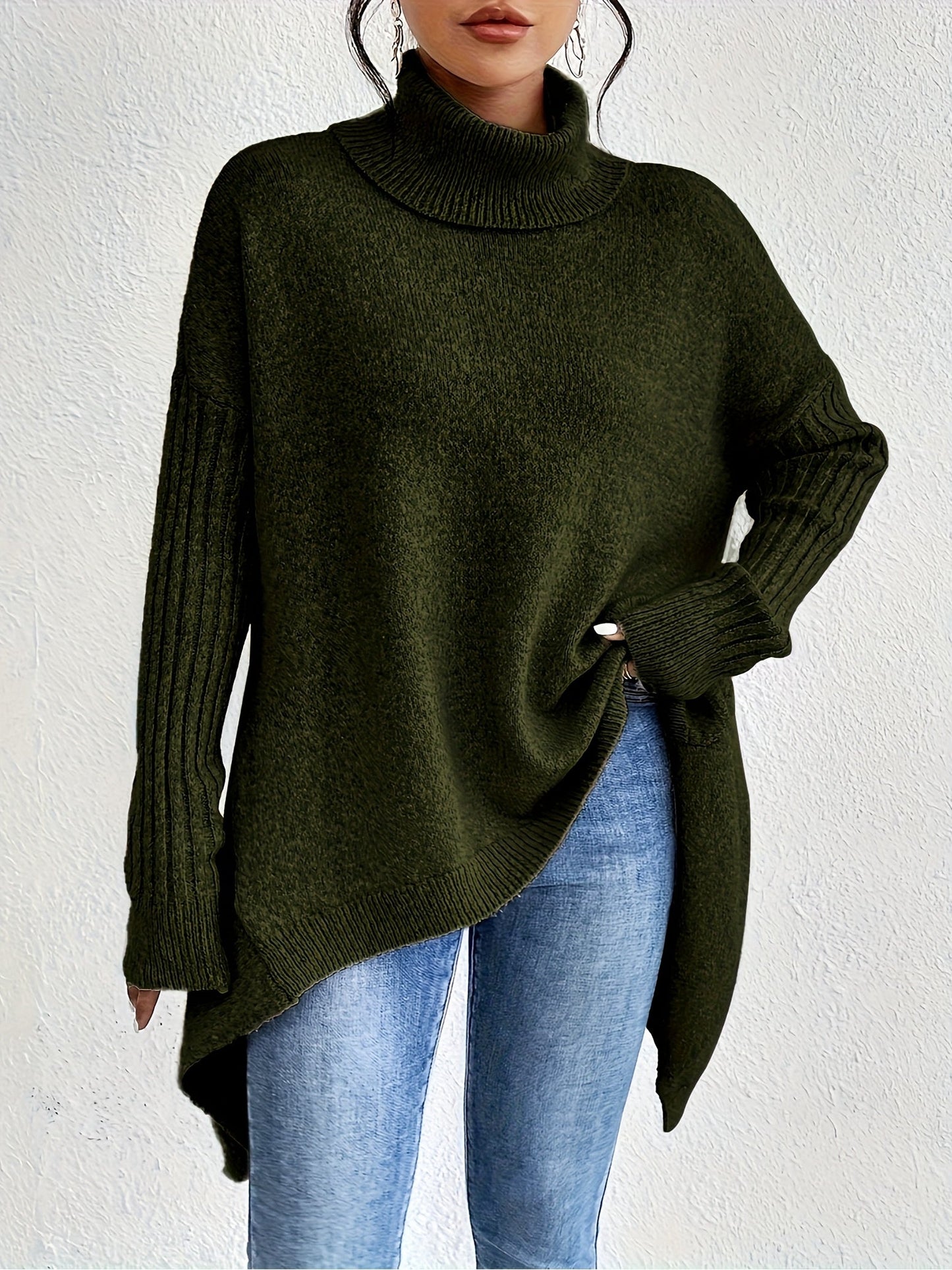 Isla - Oversized Sweter z Golfem