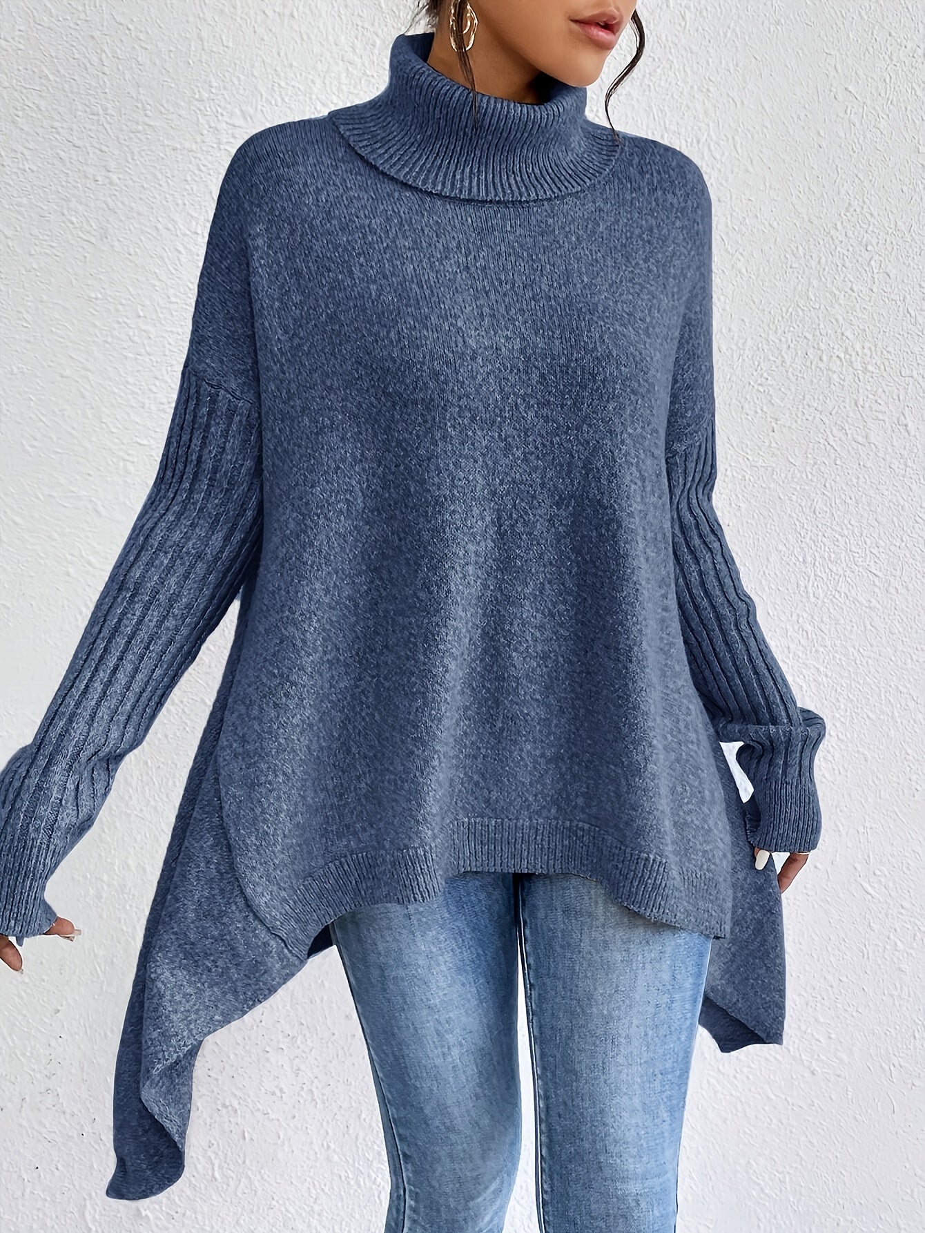 Isla - Oversized Sweter z Golfem