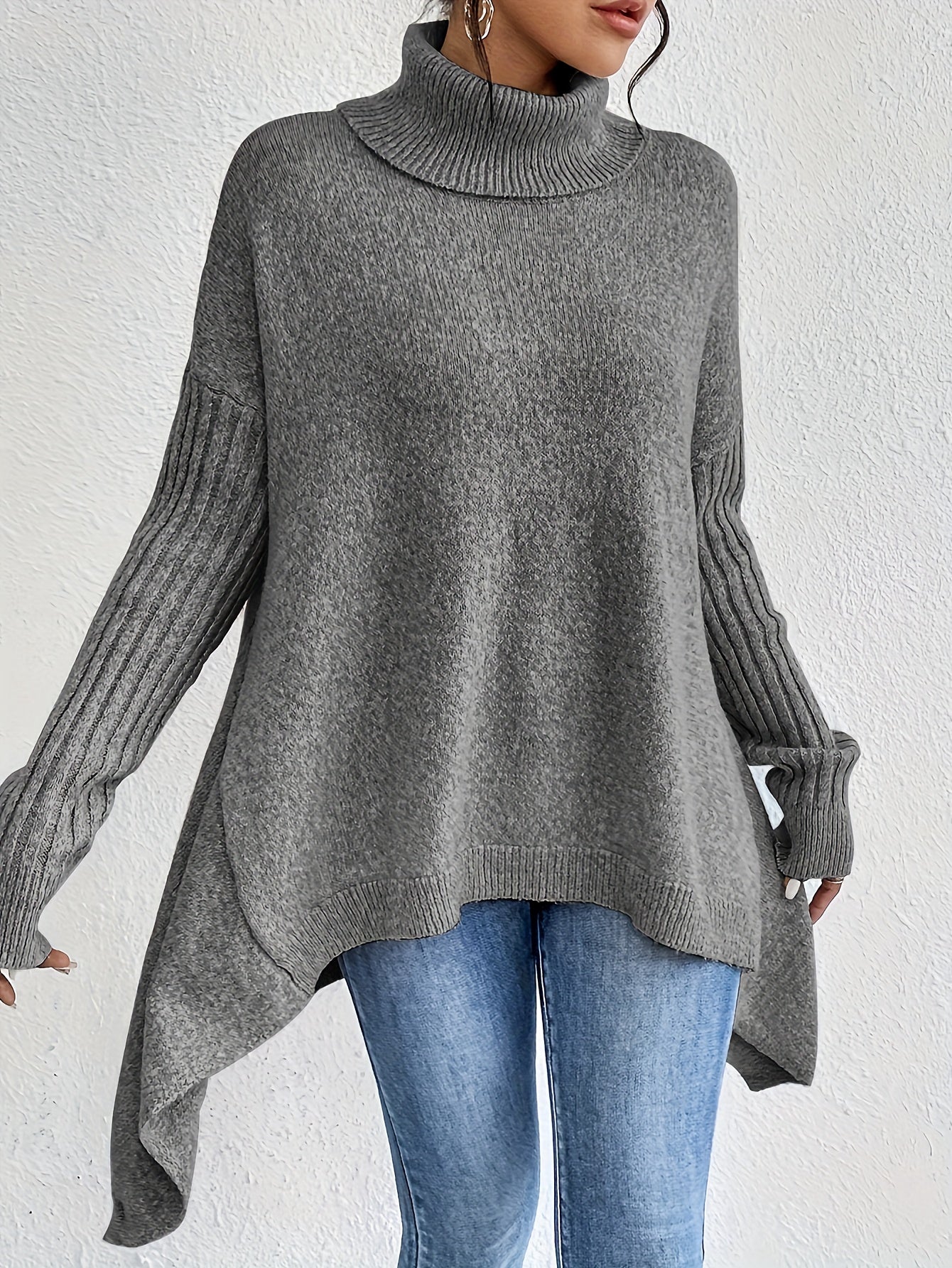 Isla - Oversized Sweter z Golfem