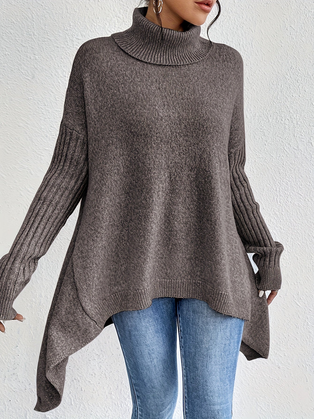 Isla - Oversized Sweter z Golfem