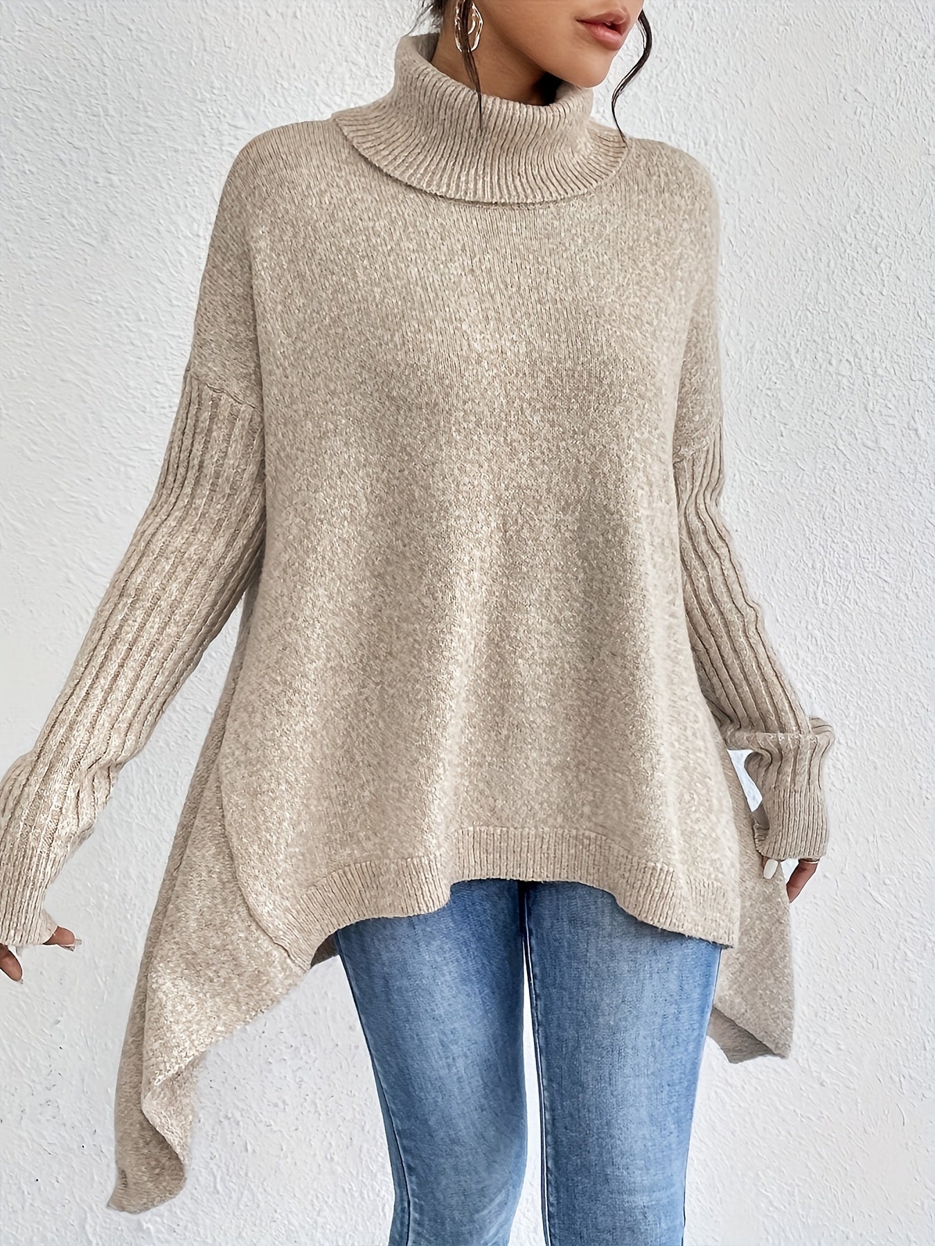 Isla - Oversized Sweter z Golfem