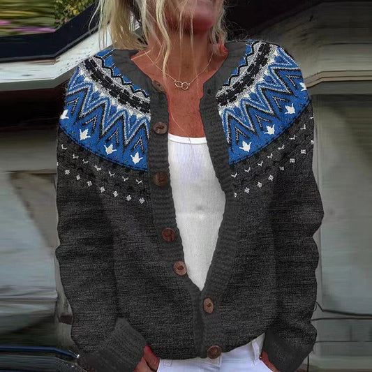 Jade - Vintage Islandzki Kardigan