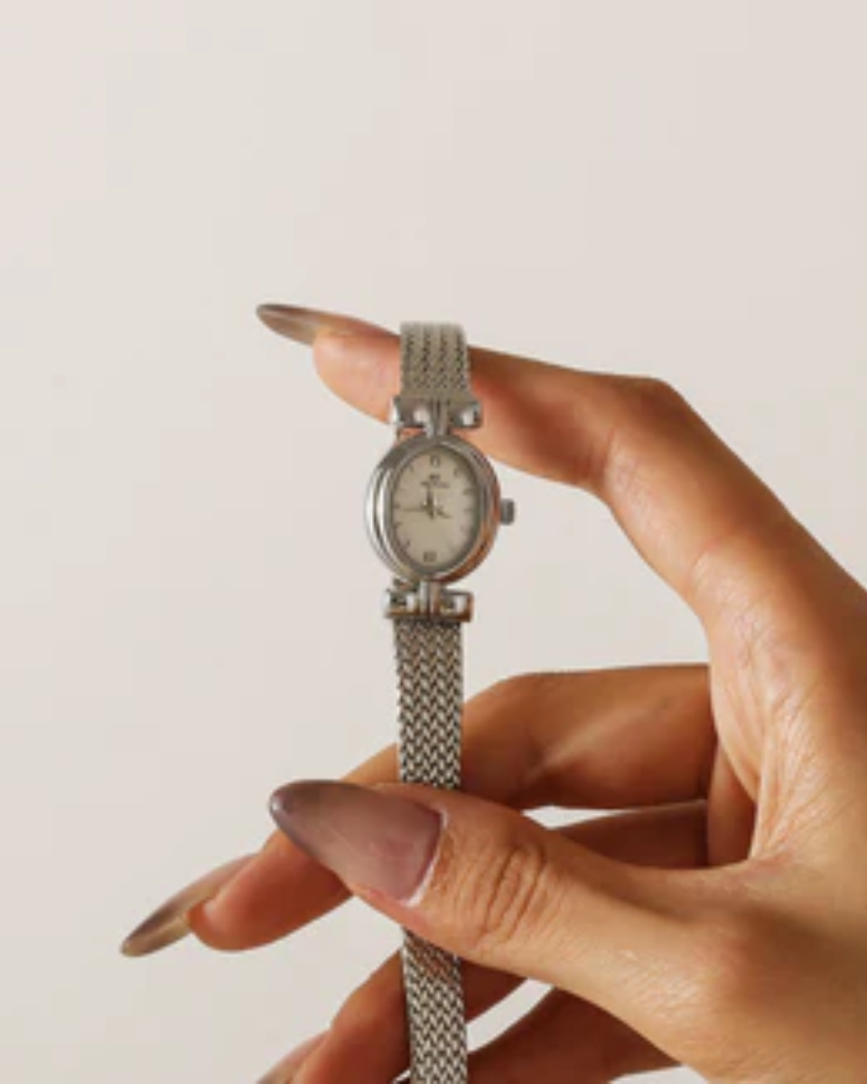 Lucienne – Pleciony wzór – Zegarek bransoletka