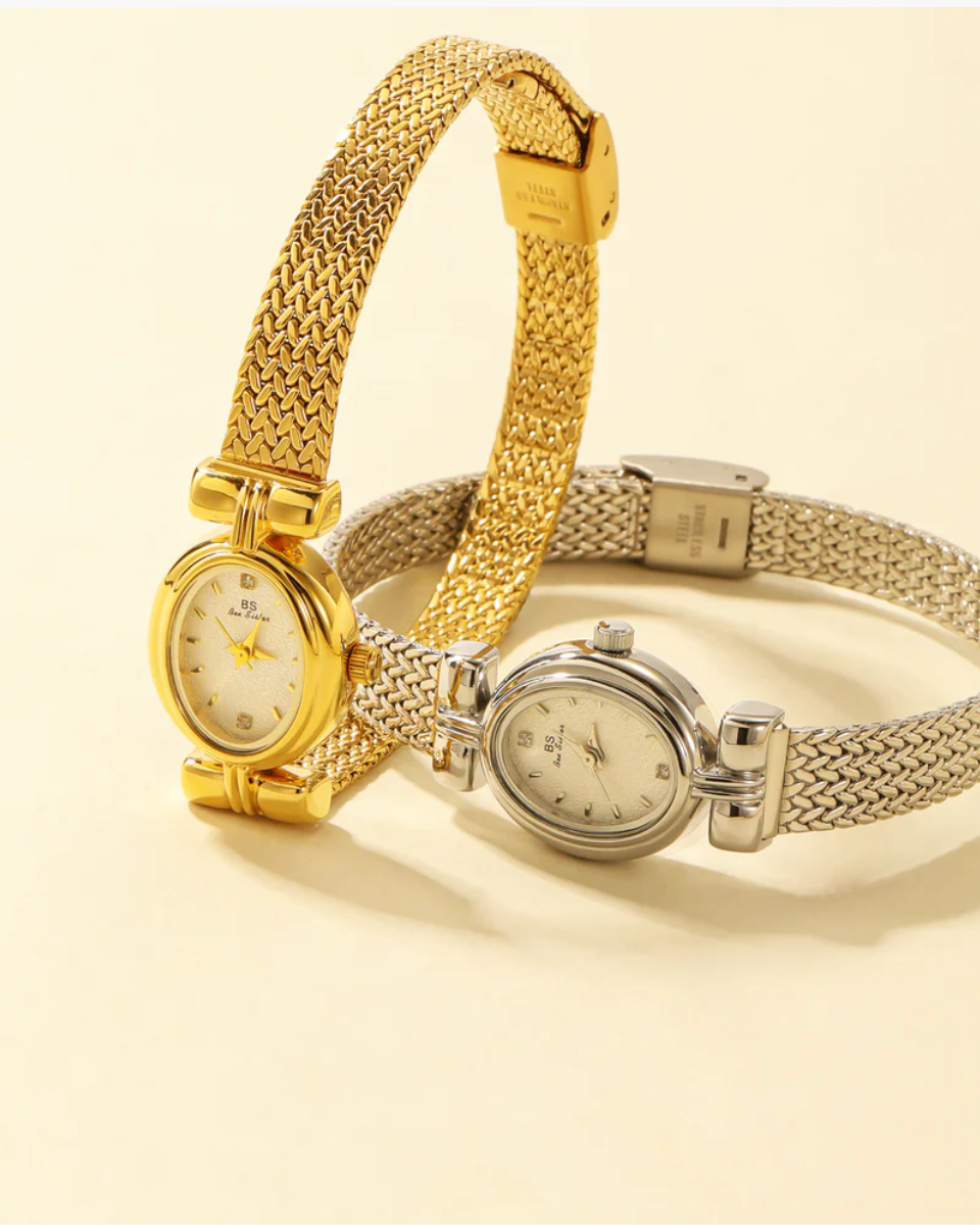 Lucienne – Pleciony wzór – Zegarek bransoletka