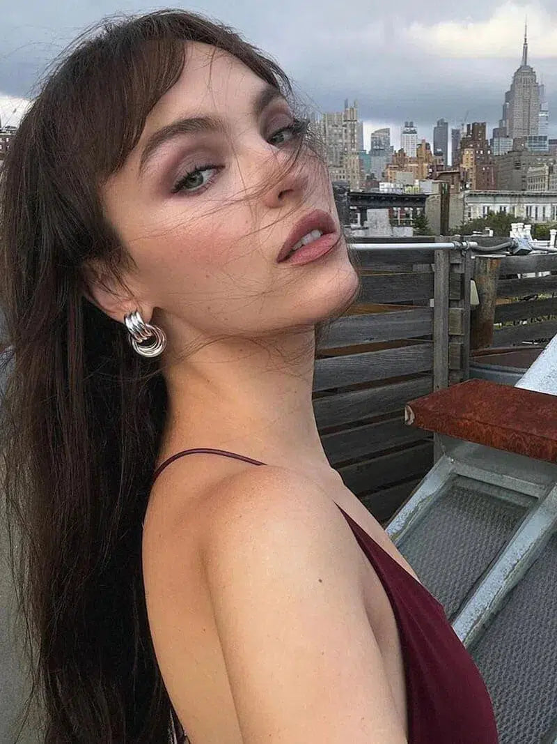 Luisa – Ażurowa konstrukcja – Małe kolczyki koła