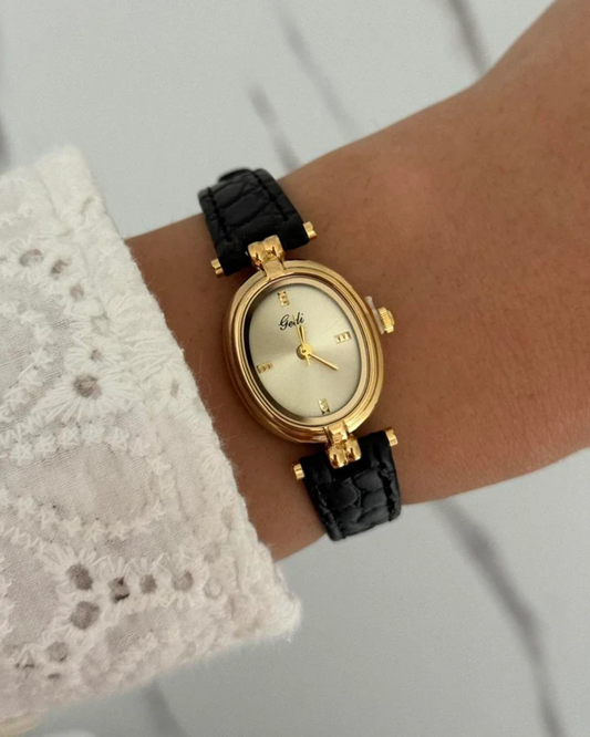 Lunetta – Złocone detale – Zegarek vintage