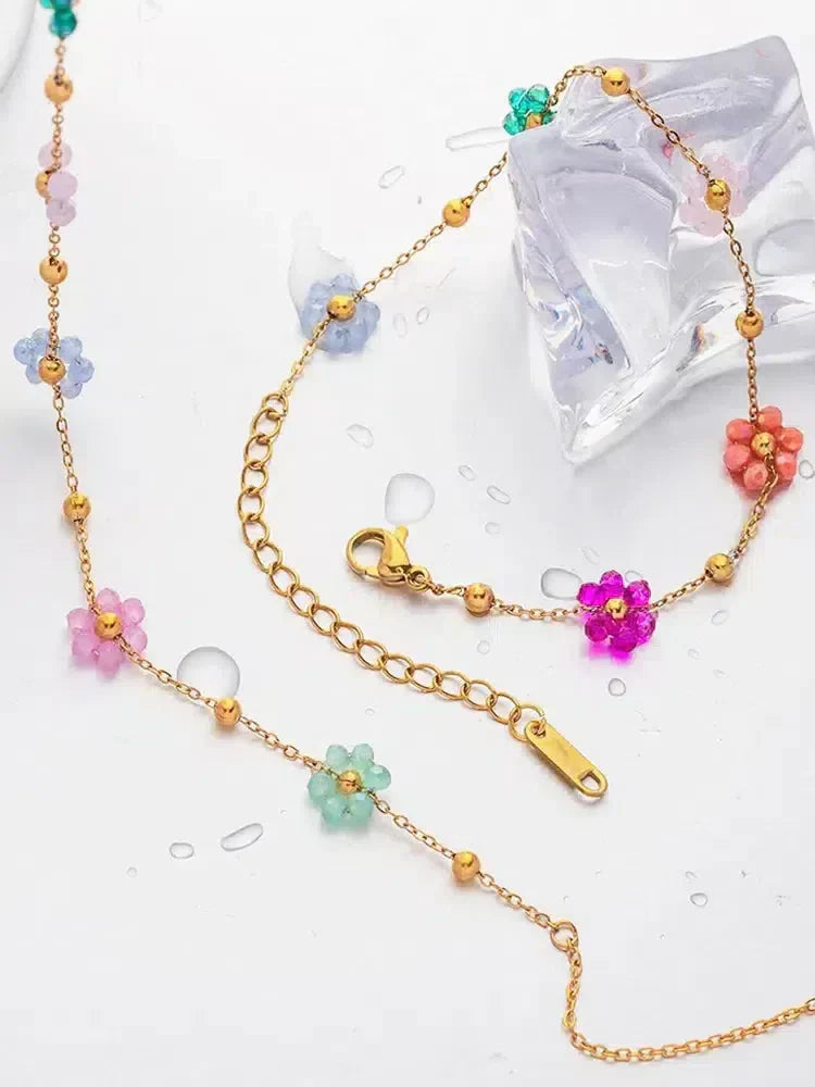 Maevia – Ręcznie wykonane koraliki kwiatowe – Zawieszka w kształcie kwiatu