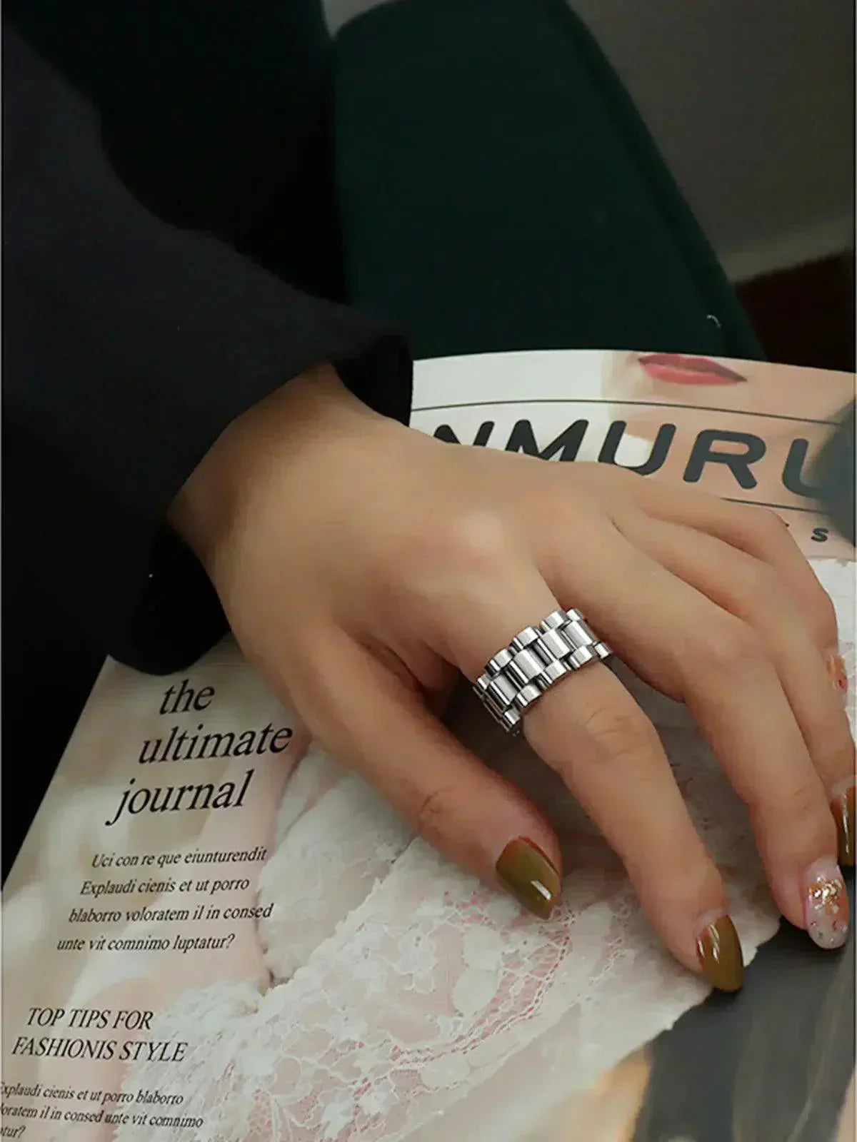 Mystara – Ozdobny design – Polerowany pierścionek