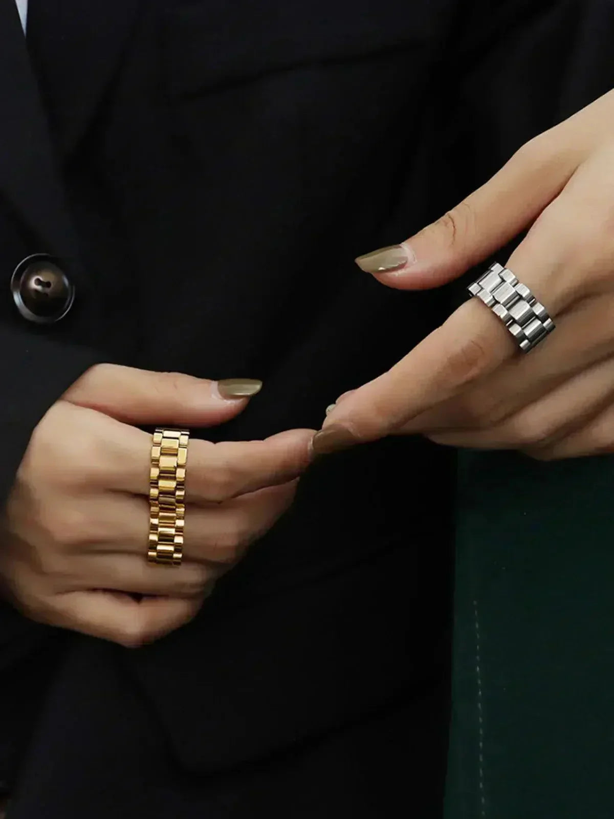 Mystara – Ozdobny design – Polerowany pierścionek