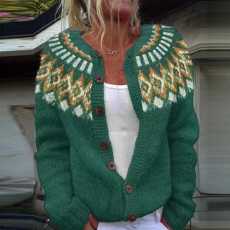 Natalia - Vintage Islandzki Kardigan