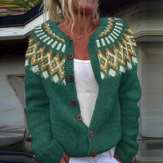 Natalia - Vintage Islandzki Kardigan