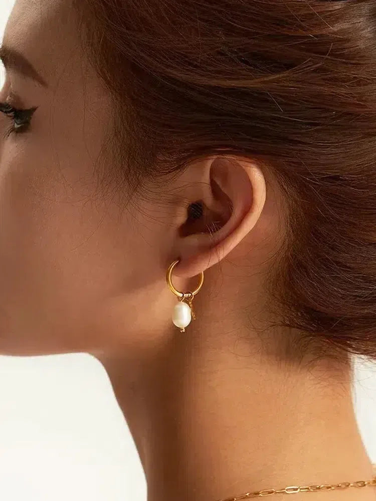 Palmyra – Perły słodkowodne – Kolczyki w kształcie gwiazdy