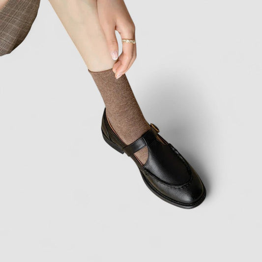 Avery – Ortopedyczne buty Mary Jane z kwadratowym noskiem