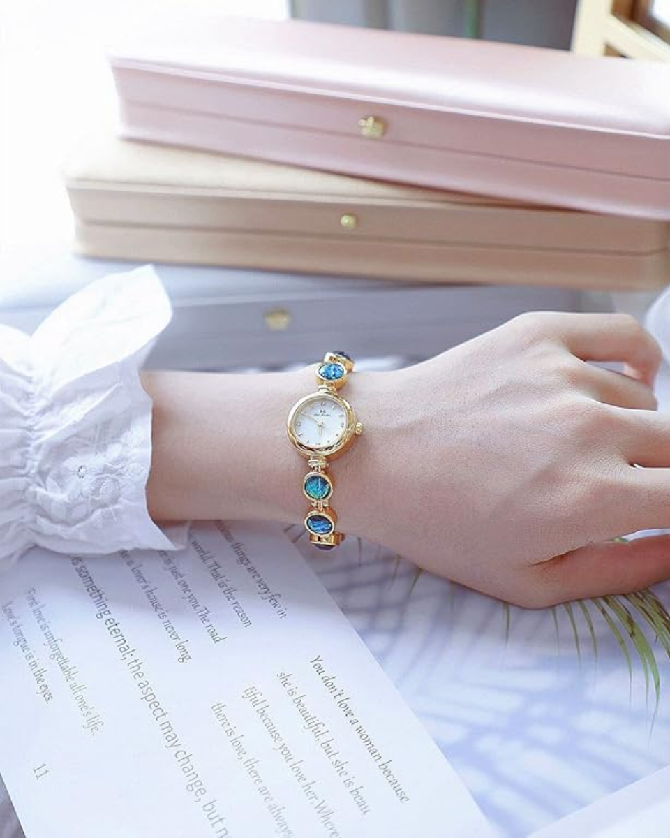 Seraphina – Tarcza z masy perłowej – Zegarek bransoletka