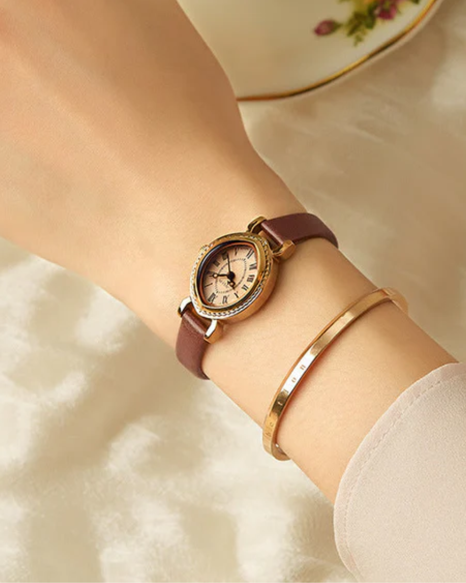 Tempora – Detal rzymskich cyfr – Zegarek vintage