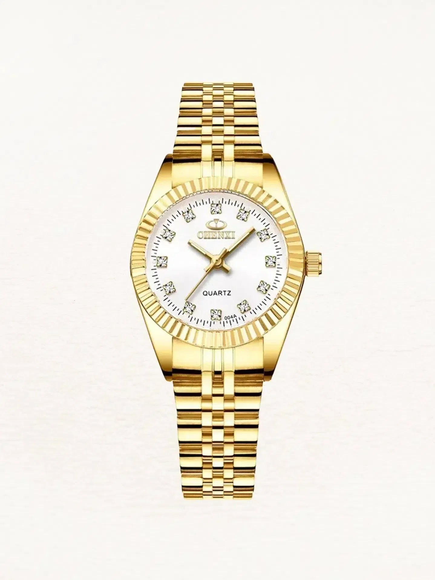 Undina – Delikatny design – Zegarek złoty