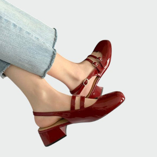 Ivy - Orthopedyczne Skórzane Baleriny Mary Jane